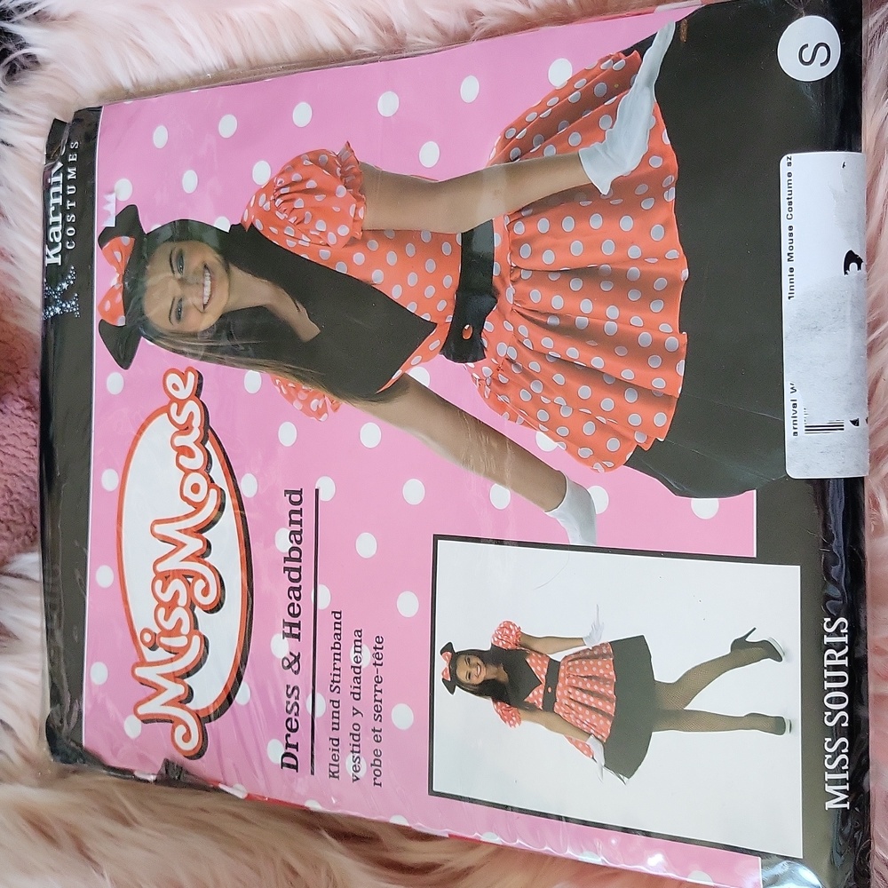Brand New KARNIVAL COSTUMES MISS MOUSE HALLOWEEN ADULT COSTUME-S